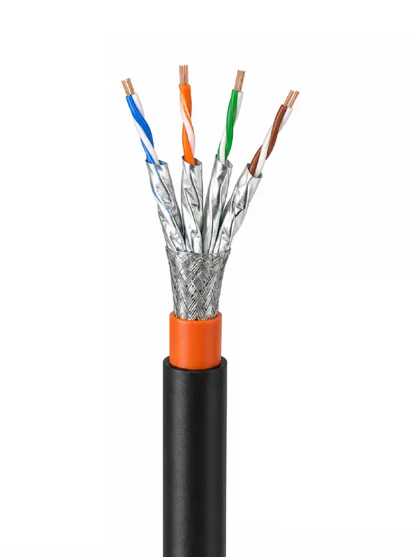 کابل شبکه روکش مس اوت دور دابل جکت نگزنس Cat6 Sftp Nexans