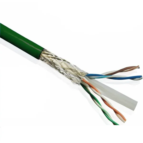 کابل شبکه Cat6 Sftp Siemens زیمنس تست فلوک پرمننت با روکش LSZH