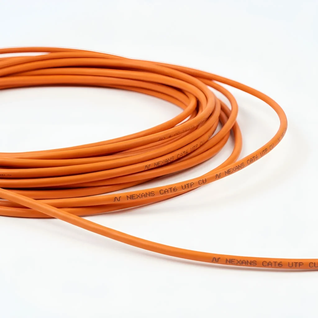 خرید و قیمت کابل شبکه تمام مس افشان نگزنس Cat6 Utp Nexans