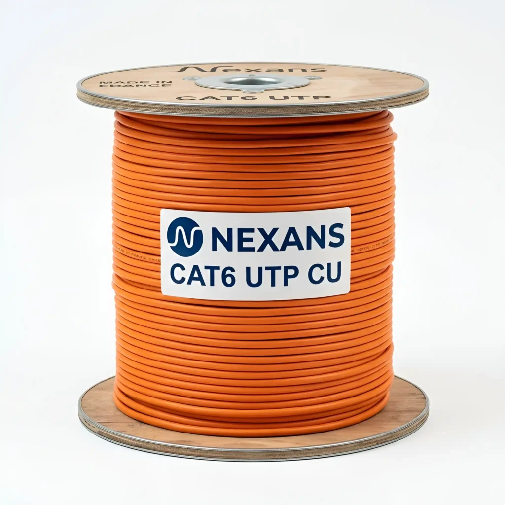 کابل شبکه تمام مس افشان Cat6 Utp Nexans