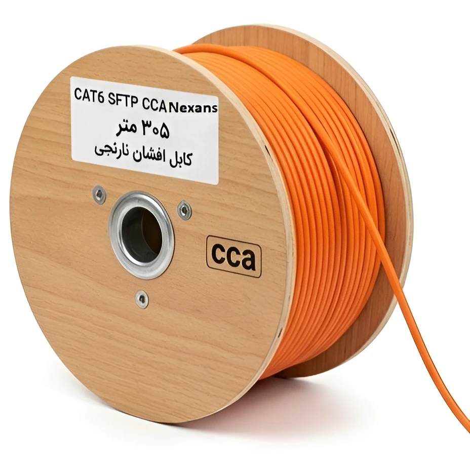 کابل شبکه روکش مس افشان نگزنس Cat6 Sftp Nexans CCA