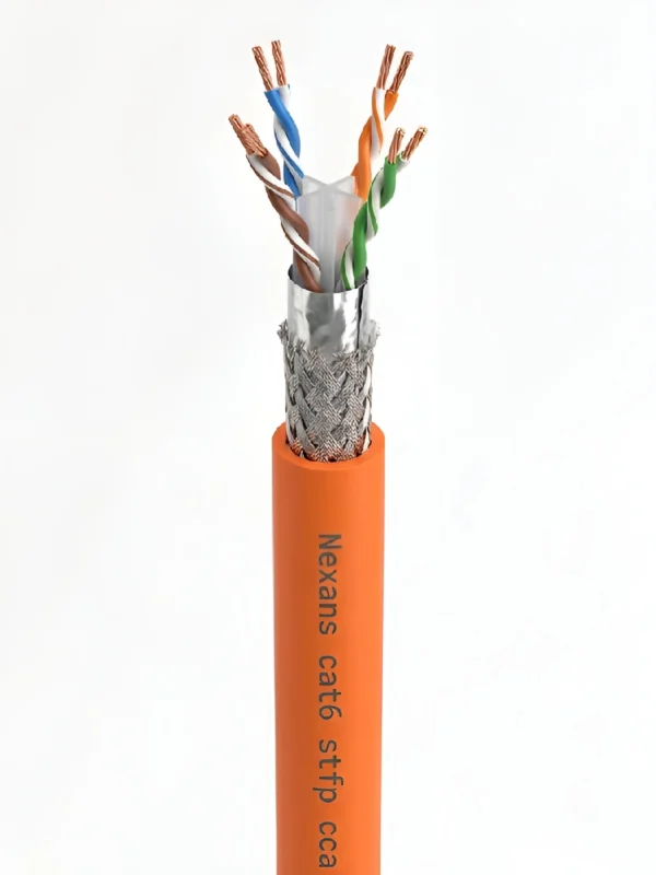 کابل شبکه روکش مس افشان نگزنس Cat6 Sftp nexans CCA