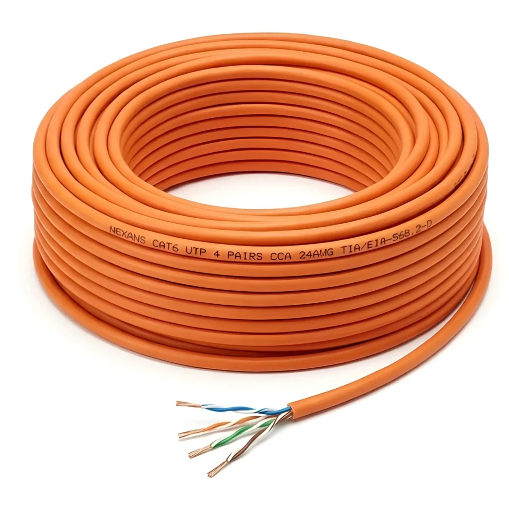 کابل شبکه روکش مس افشان نگزنس Cat6 Utp