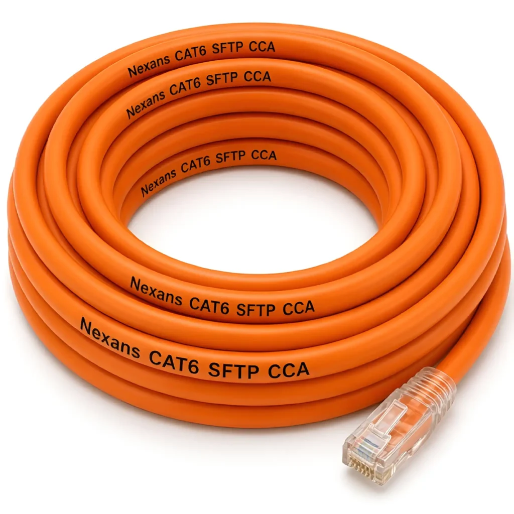 کابل شبکه روکش مس نگزنس Cat6 Sftp Nexans CCA