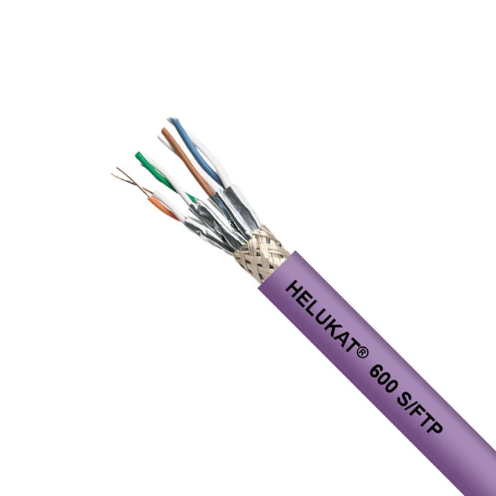 Network cable Cat6 Sftp Helukat 600 4x2xawg PVC Outdoor Helukat all copper with PVC coating min