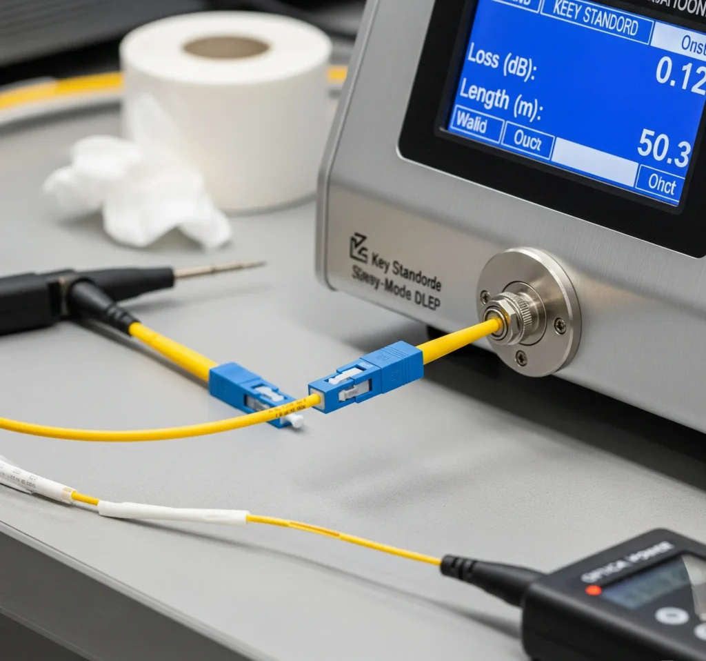 کابل فیبر نوری: ۴ استاندارد کلیدی تست