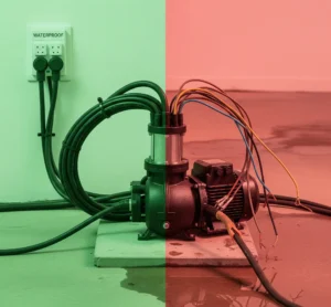 کابل برای پمپ آب