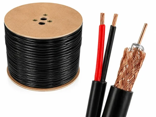 ساختار کابل ترکیبی روکش مس Rg59 07/96 (Awg 2*22)