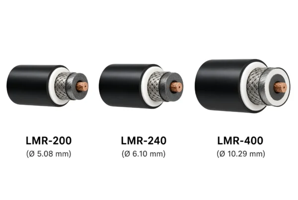 تفاوت کابل کواکسیال LMR240، LMR200 و LMR400