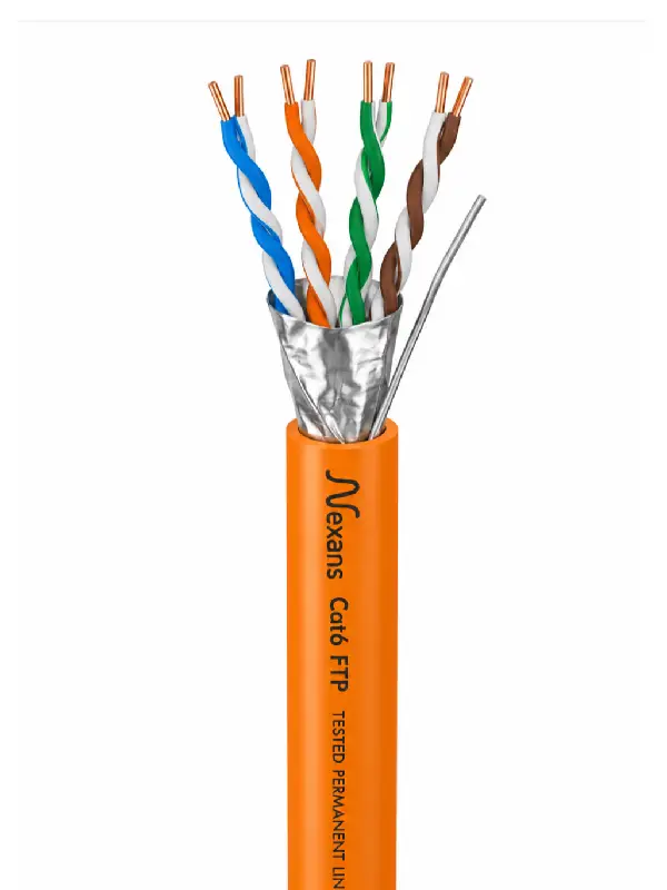کابل شبکه تست فلوک پرمننت نگزنس Cat6 Ftp Nexans