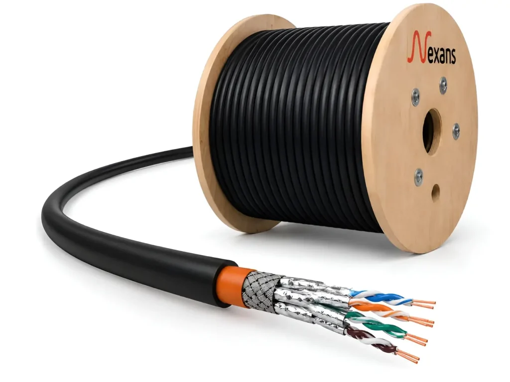کابل شبکه تست فلوک پرمننت اوت دور دابل جکت نگزنس Cat6 Sftp
