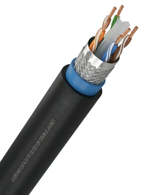 کابل شبکه تست فلوک چنل اوت دور دابل جکت لگراند Cat6 Sftp