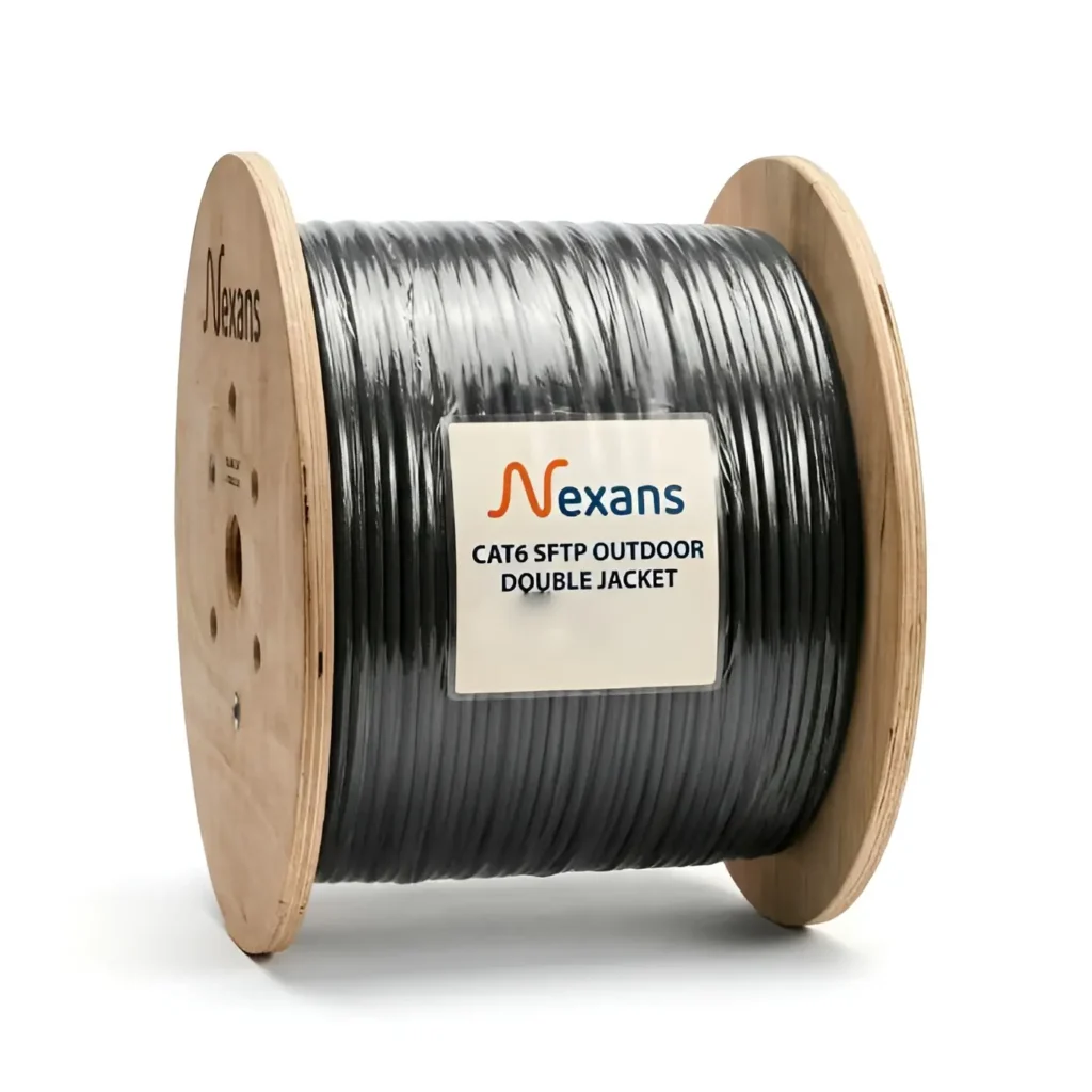 کابل شبکه تست فلوک چنل اوت دور دابل جکت نگزنس Cat6 Sftp