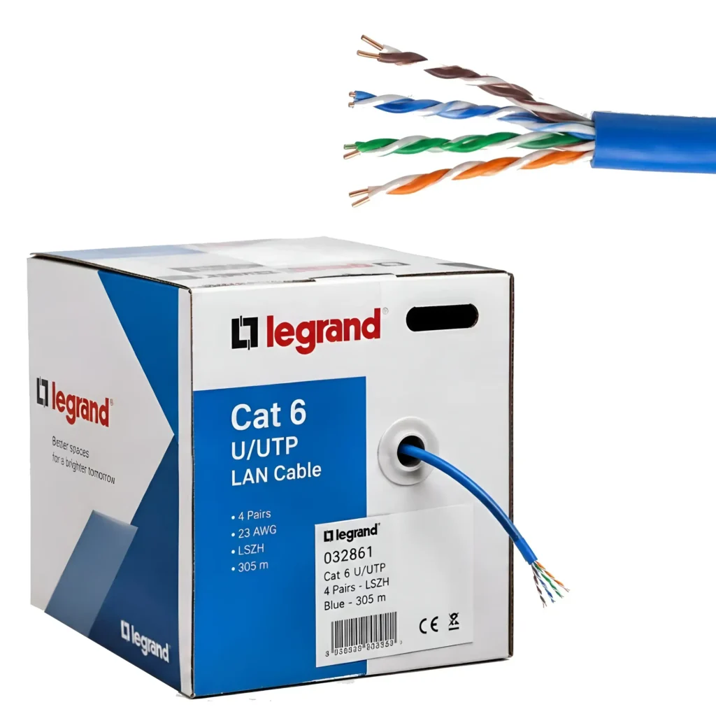 کابل شبکه تست فلوک پرمننت لگراند Cat6 Utp Legrand