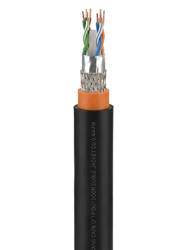 Nexans Cat6 SFTP Outdoor Double-Jacket Network Cable (0.44mm) کابل شبکه تمام مس اوت دور دابل جکت نگزنس 0.44 Cat6 Sftp