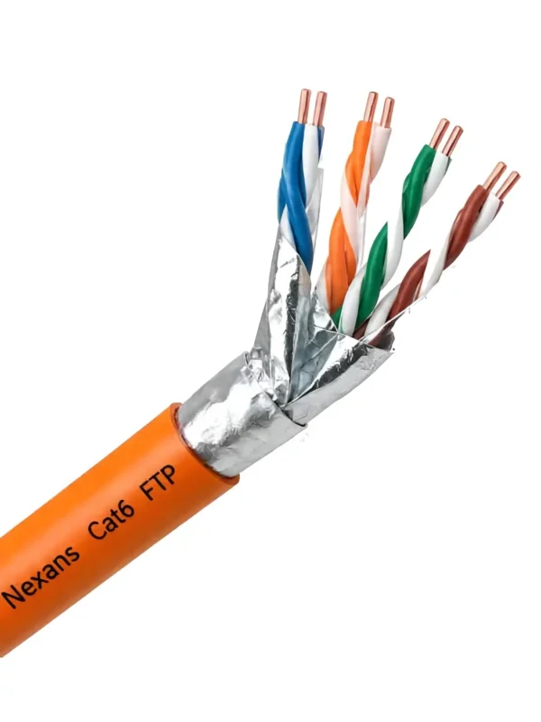 کابل شبکه تست فلوک چنل نگزنس Cat6 Ftp Nexans