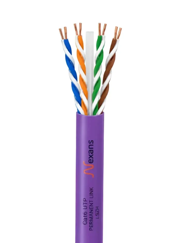 کابل شبکه تست فلوک پرمننت نگزنس با روکش Cat6 Utp Nexans LSZH