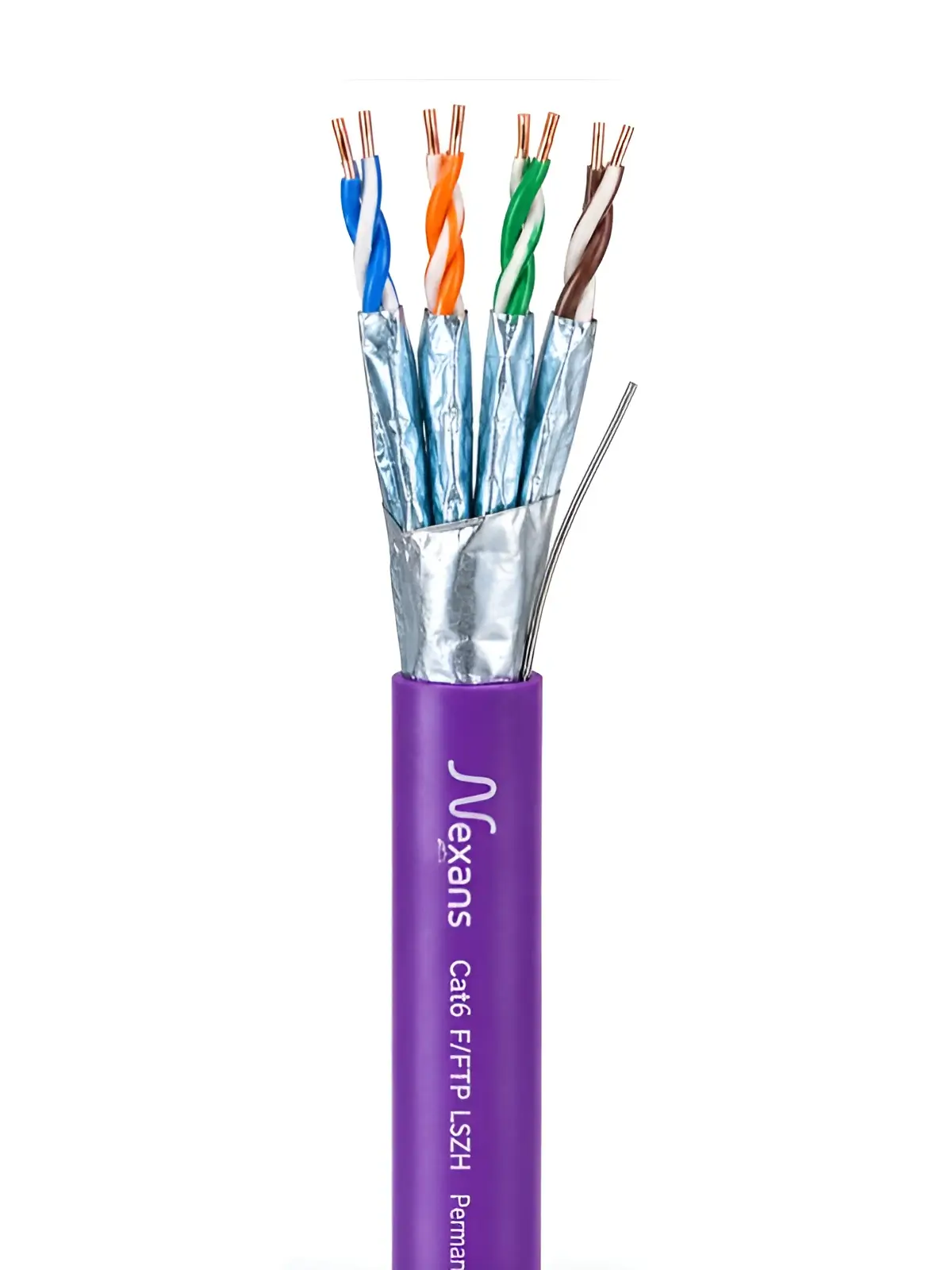 Nexans Cat6 FFTP LSZH Permanent Link Fluke Test Cable کابل شبکه تست فلوک پرمننت نگزنس با روکش Cat6 Fftp LSZH