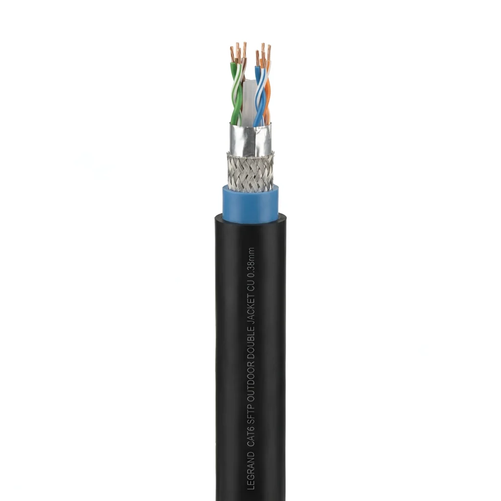 کابل شبکه تمام مس اوت دور دابل جکت لگراند 0.38 Cat6 Sftp Legrand