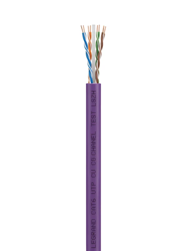 کابل شبکه تست فلوک چنل لگراند با روکش Cat6 Utp Legrand LSZH