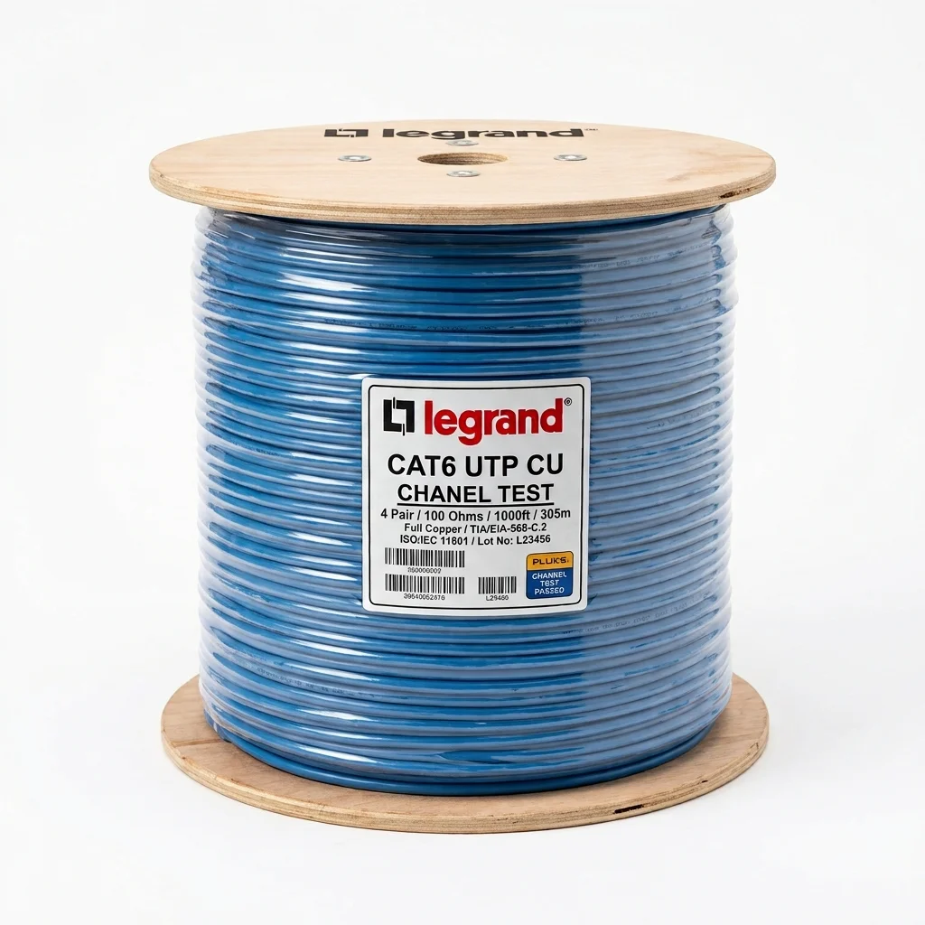 کابل شبکه تست فلوک چنل لگراند Cat6 Utp Legrand