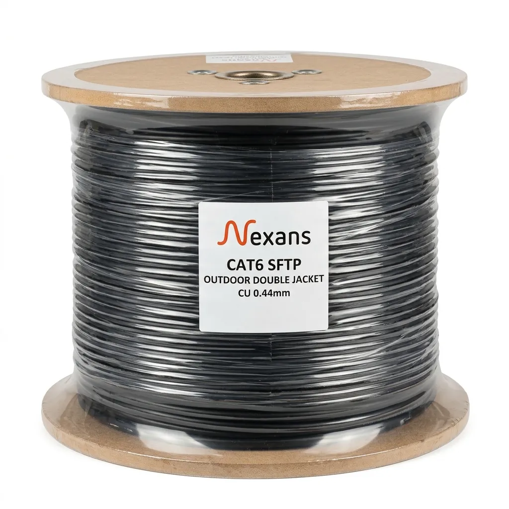 کابل شبکه تمام مس اوت دور دابل جکت نگزنس 0.44 Cat6 Sftp