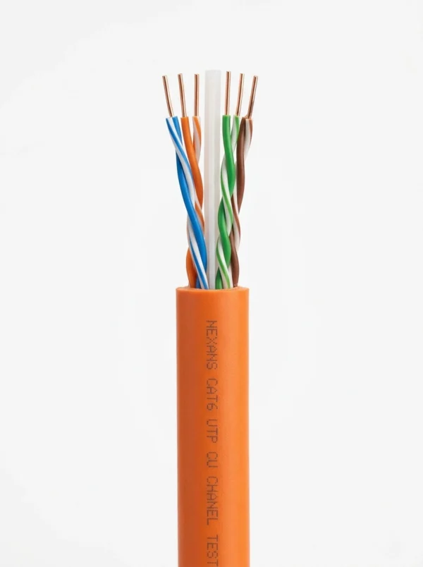کابل شبکه تست فلوک چنل نگزنس Cat6 Utp Nexans