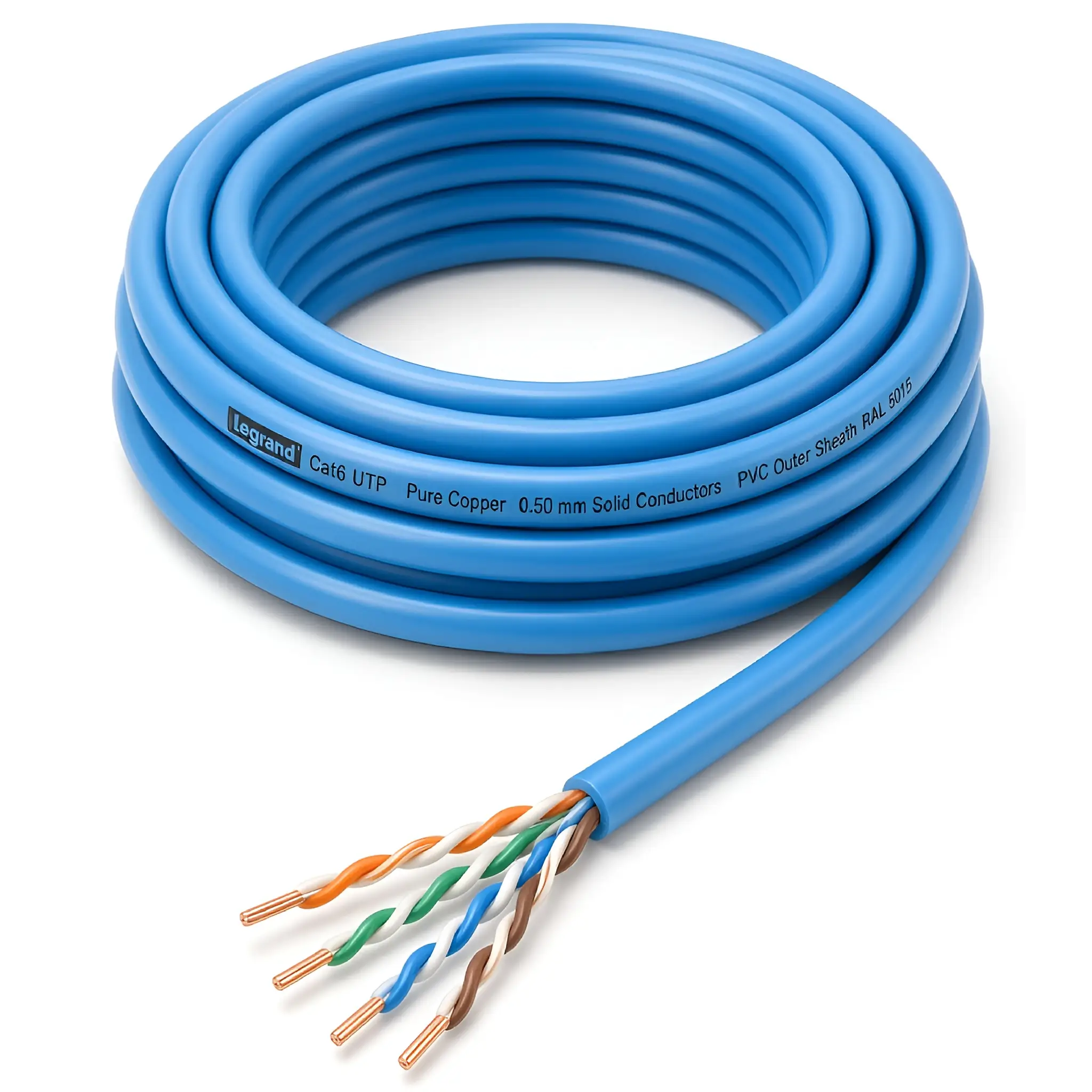 کابل شبکه روکش مس لگراند 0.50 Cat6 UTP
