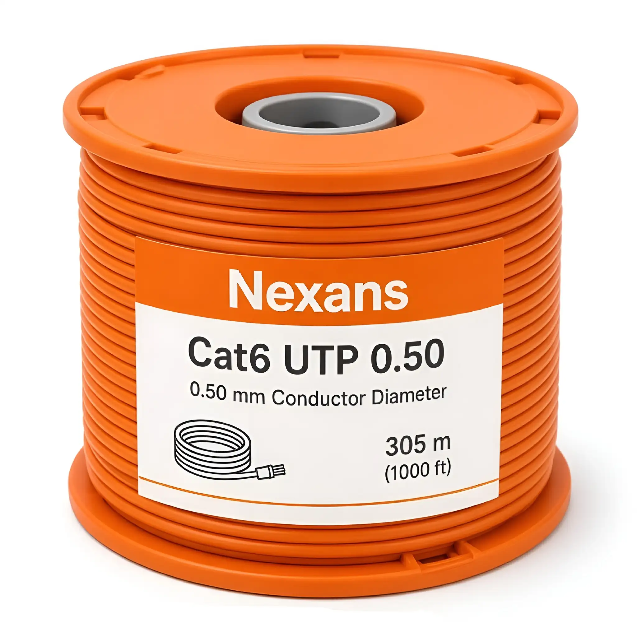 کابل شبکه روکش مس نگزنس 0.50 Cat6 Utp